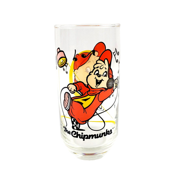 Alvin and the Chipmunks "Alvin" Drinking Glass 1985 Bagdasarian Productions 6" - Picture 1 of 7